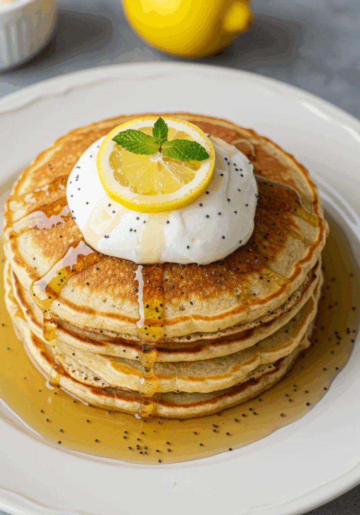 Lemon Poppy Seed Pancakes