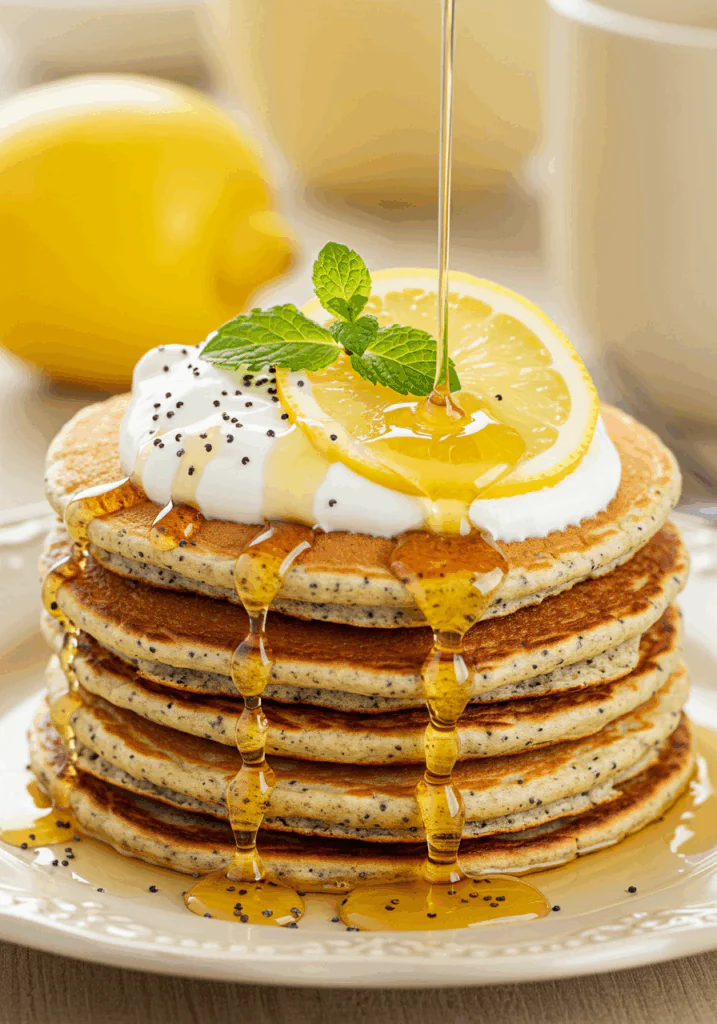 Lemon Poppy Seed Pancakes