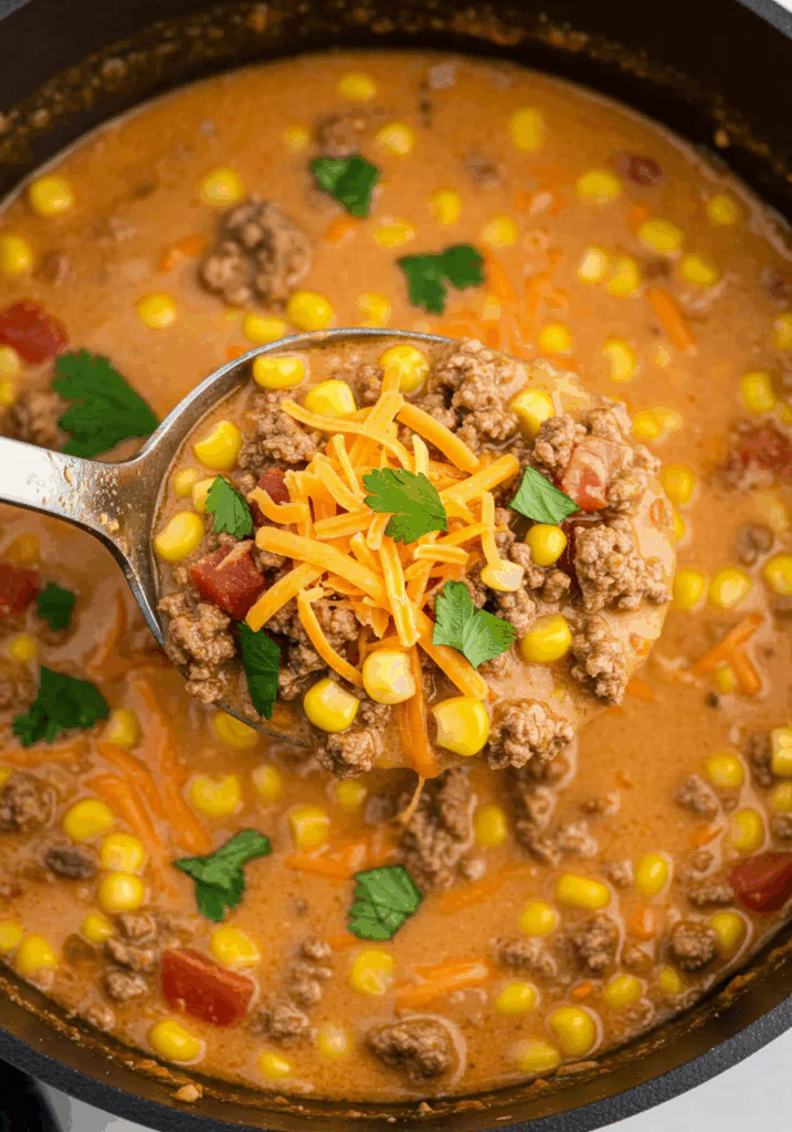 Creamy Cheeseburger Soup