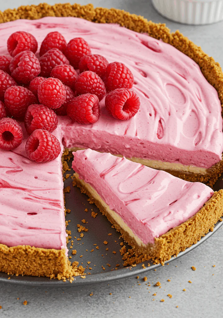 No-Bake Lemon Raspberry Cheesecake