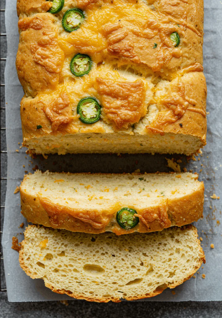 Garlic Herb Jalapeño Cheddar Bread