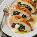 Cranberry & Spinach Stuffed Chicken Breasts with Brie
