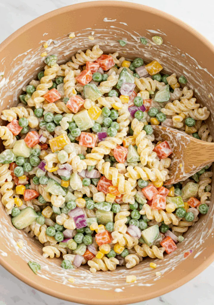 Healthy Creamy Pasta Salad