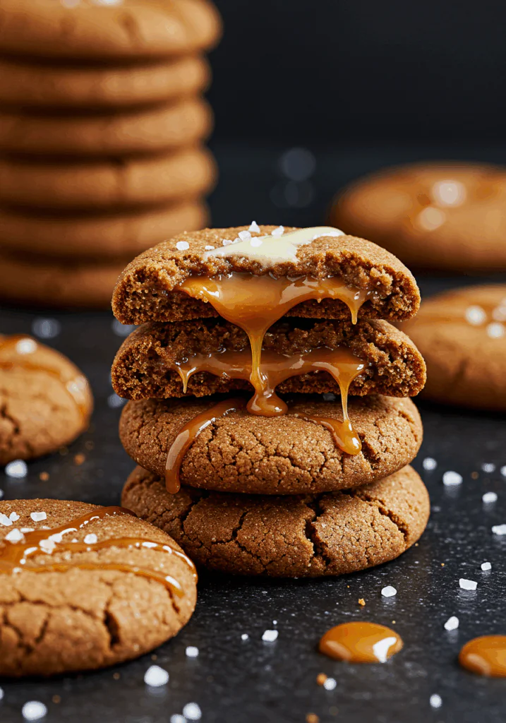 Salted Caramel Cheesecake Cookies
