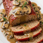 Meatloaf with Mushroom Gravy