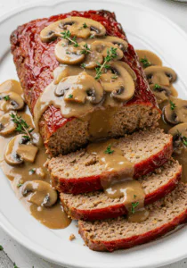 Meatloaf with Mushroom Gravy