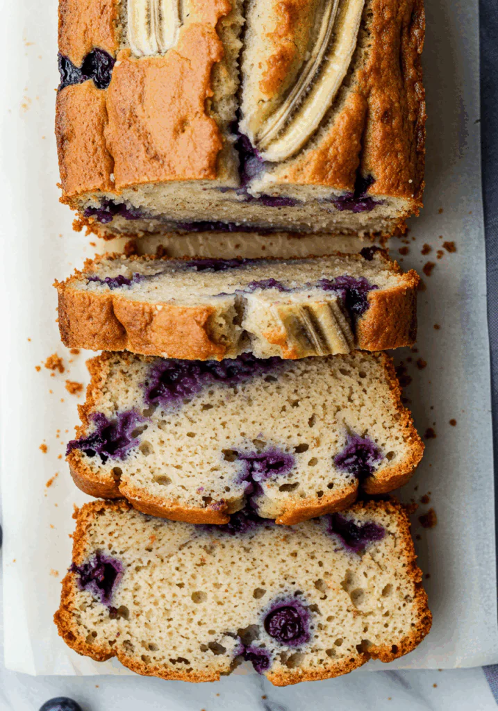 Blueberry Cinnamon Swirl Banana Bread