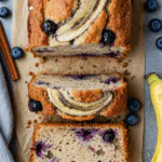 Blueberry Cinnamon Swirl Banana Bread