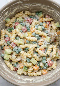 Healthy Creamy Pasta Salad