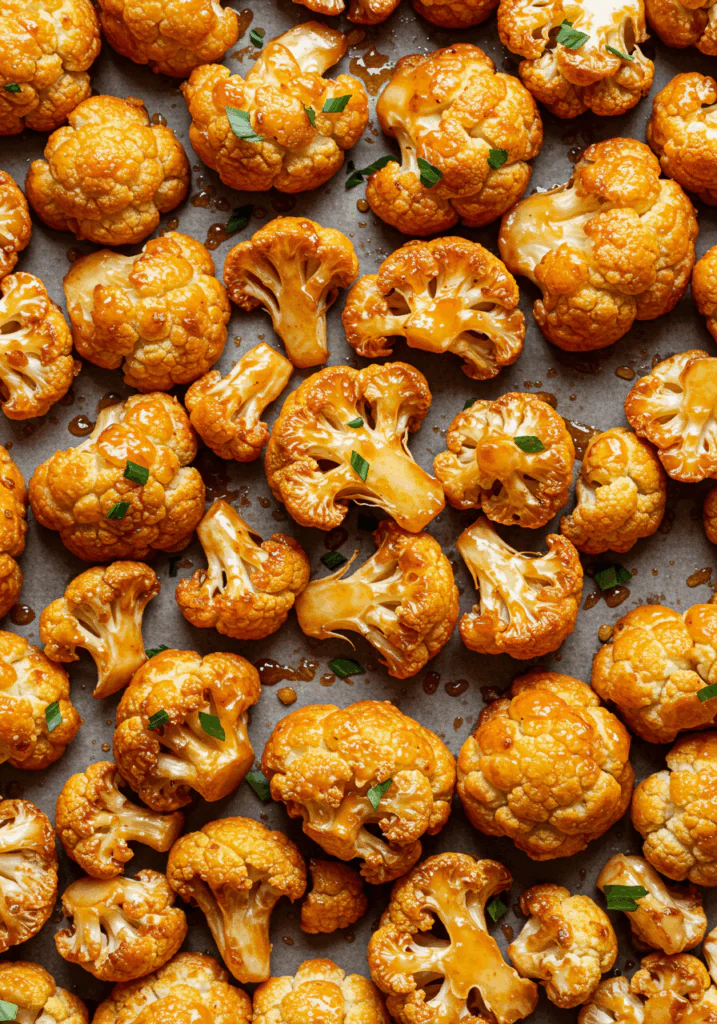 Sweet and Spicy Baked Cauliflower