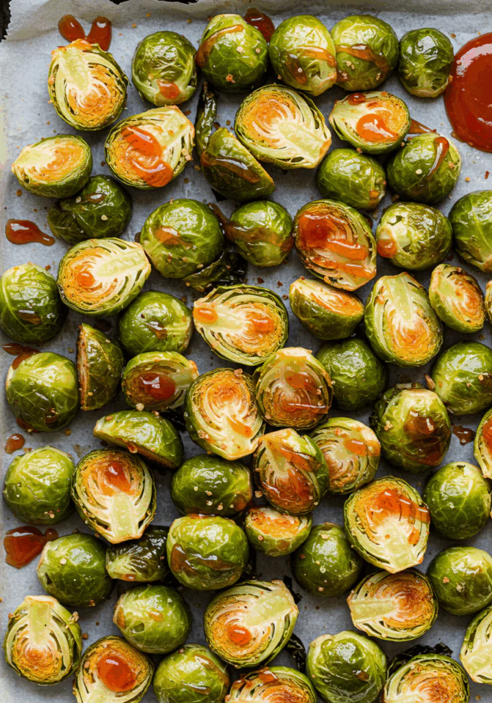 Sweet Chili Air Fryer Brussels Sprouts