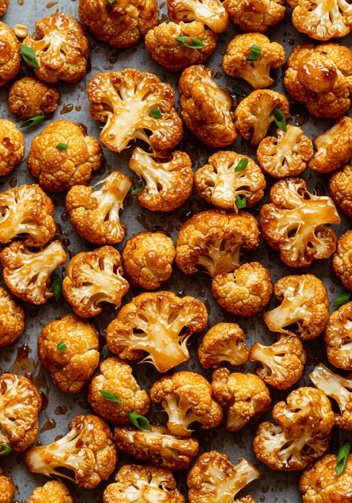 Sweet and Spicy Baked Cauliflower