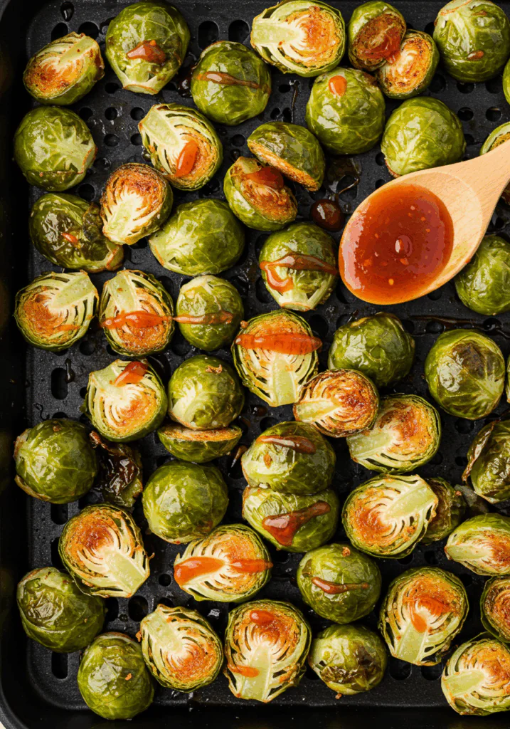 Sweet Chili Air Fryer Brussels Sprouts