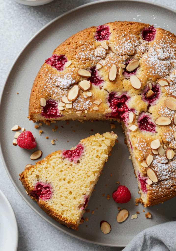 Almond Raspberry Cake