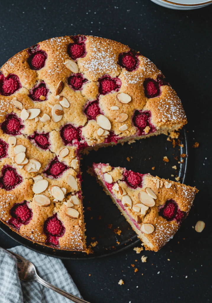 Almond Raspberry Cake