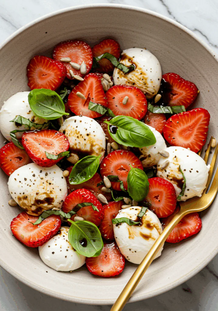 Balsamic Strawberry Caprese