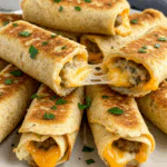 Turkey Sausage Egg and Cheese Breakfast Roll-Ups