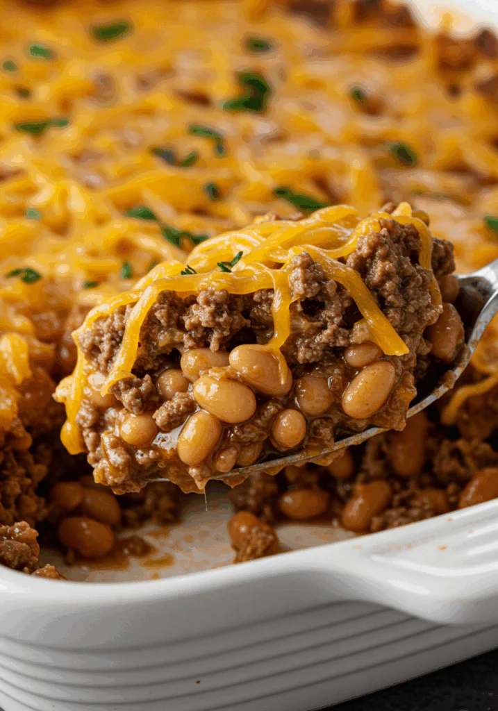 Ground Beef & Baked Bean Casserole