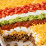 Patriotic 7 Layer Taco Dip
