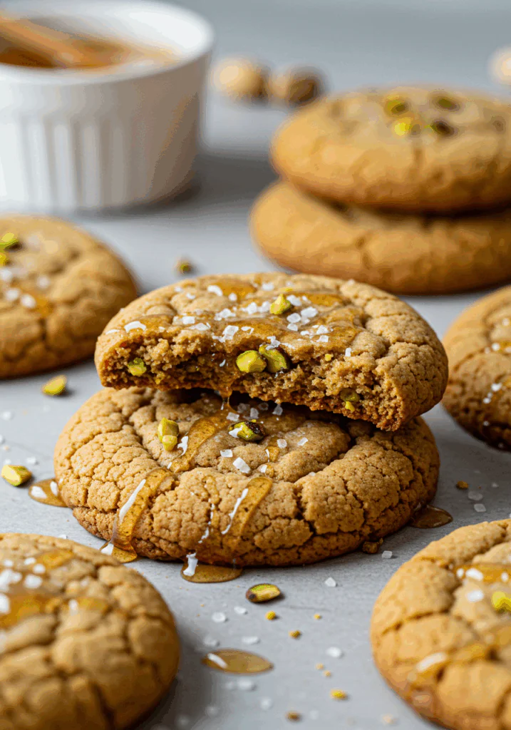 Salted Honey Pistachio Cookies