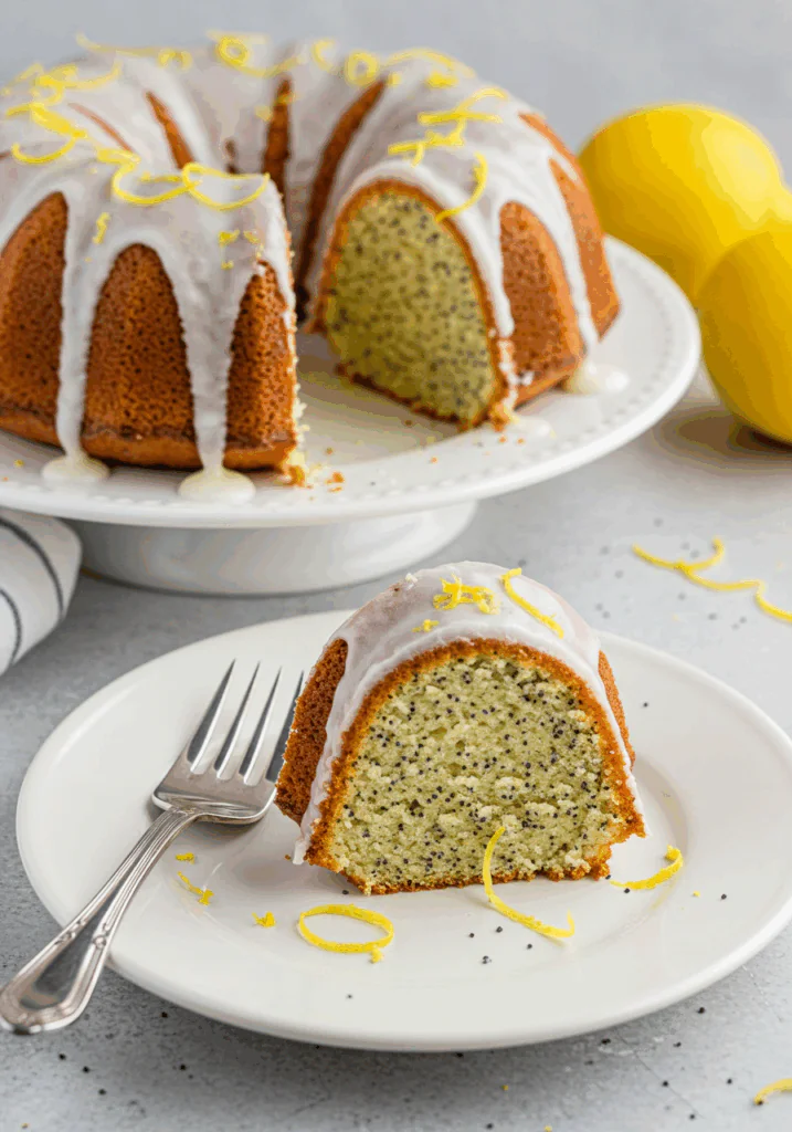 Moist Lemon Poppy Seed Cake