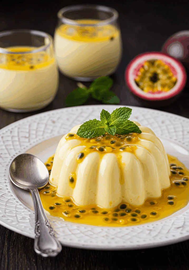 Passion Fruit Panna Cotta (No Gelatin)
