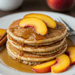 Cinnamon Peach Pancakes