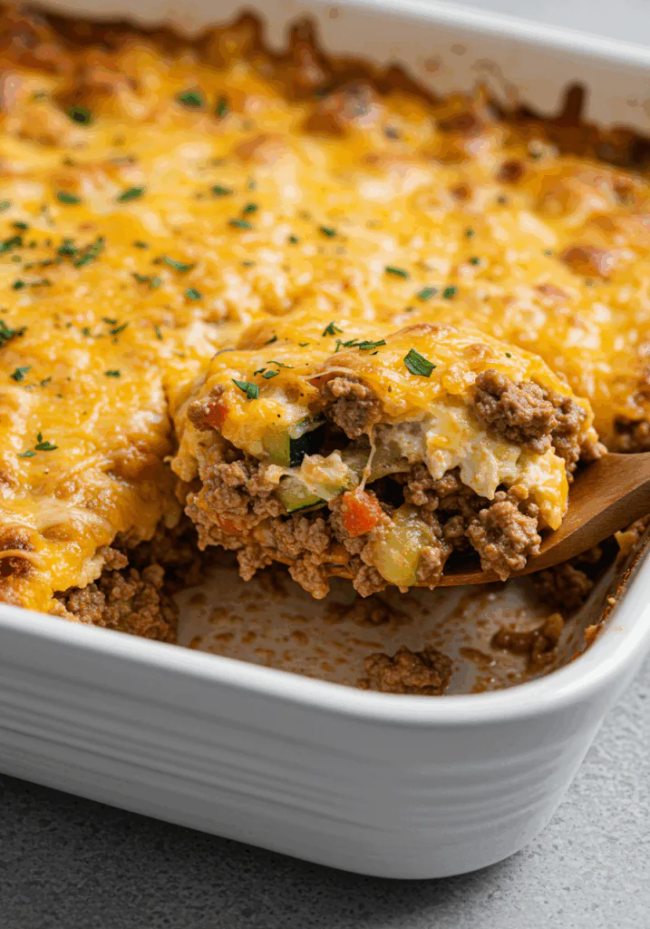 Ground Beef Zucchini Casserole