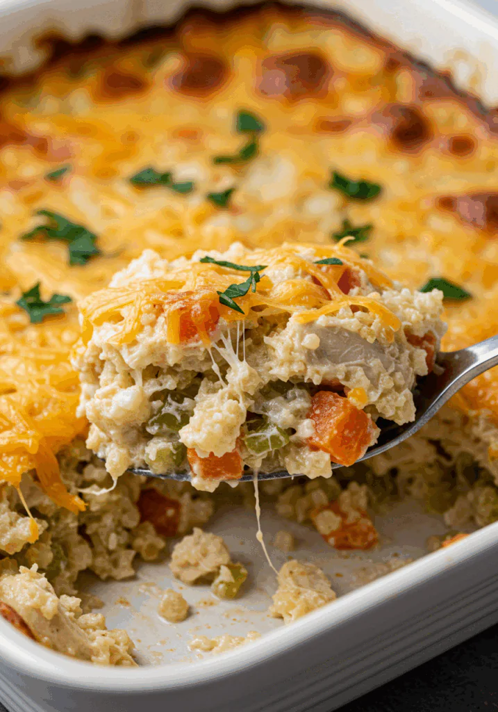 Healthy Chicken Cauliflower Rice Casserole