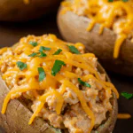 Crack Chicken Stuffed Baked Potatoes