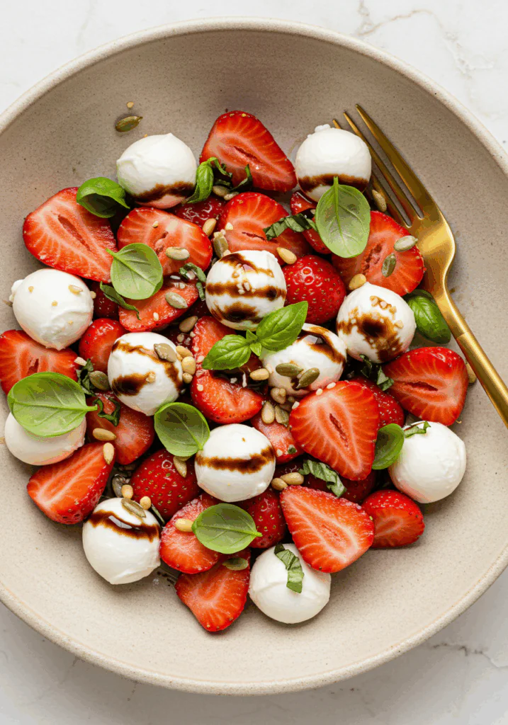 Balsamic Strawberry Caprese
