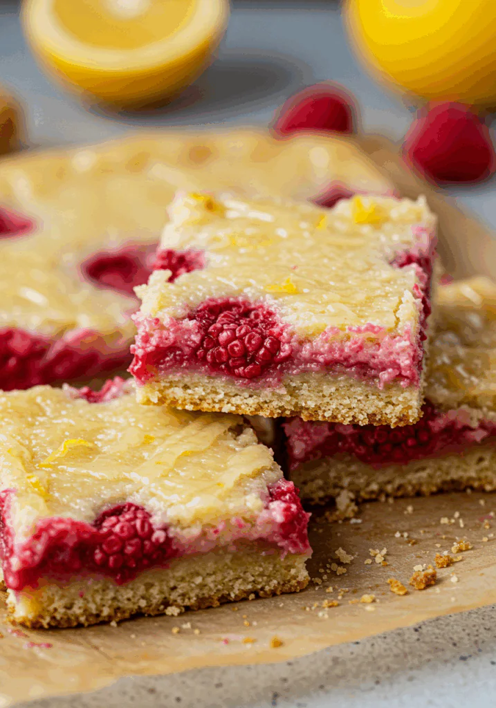Tangy Raspberry Lemon Bars