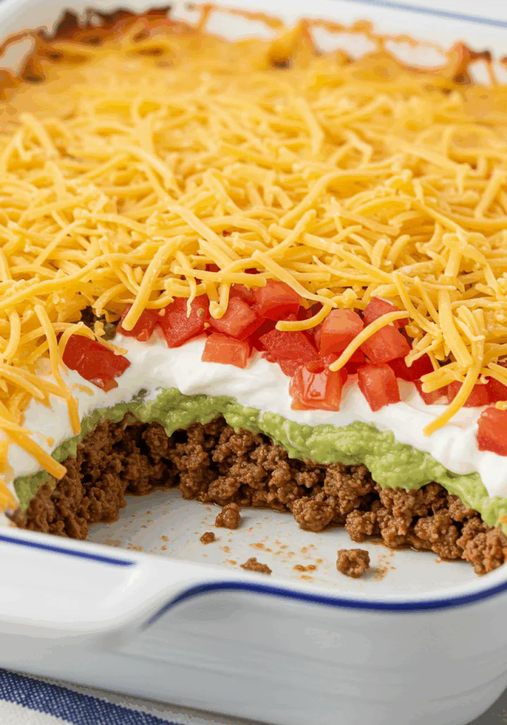 Patriotic 7 Layer Taco Dip