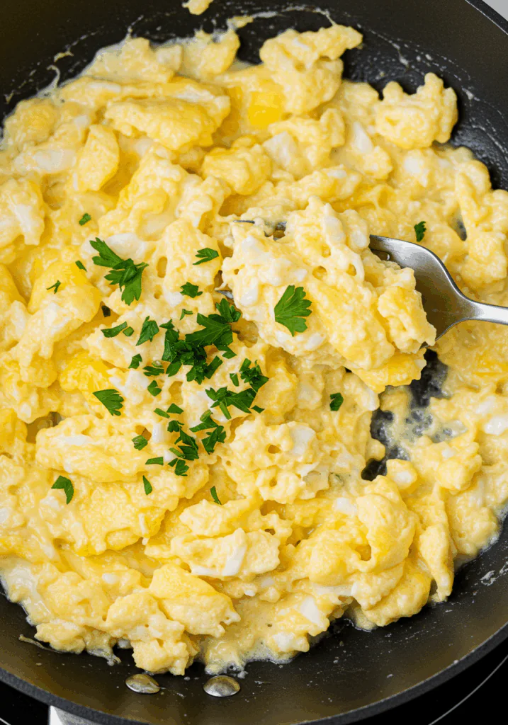 Creamy Boursin Scrambled Eggs