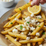 Greek Feta Fries with Feta Cheese
