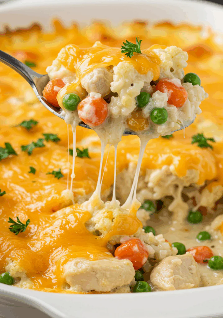 Healthy Chicken Cauliflower Rice Casserole