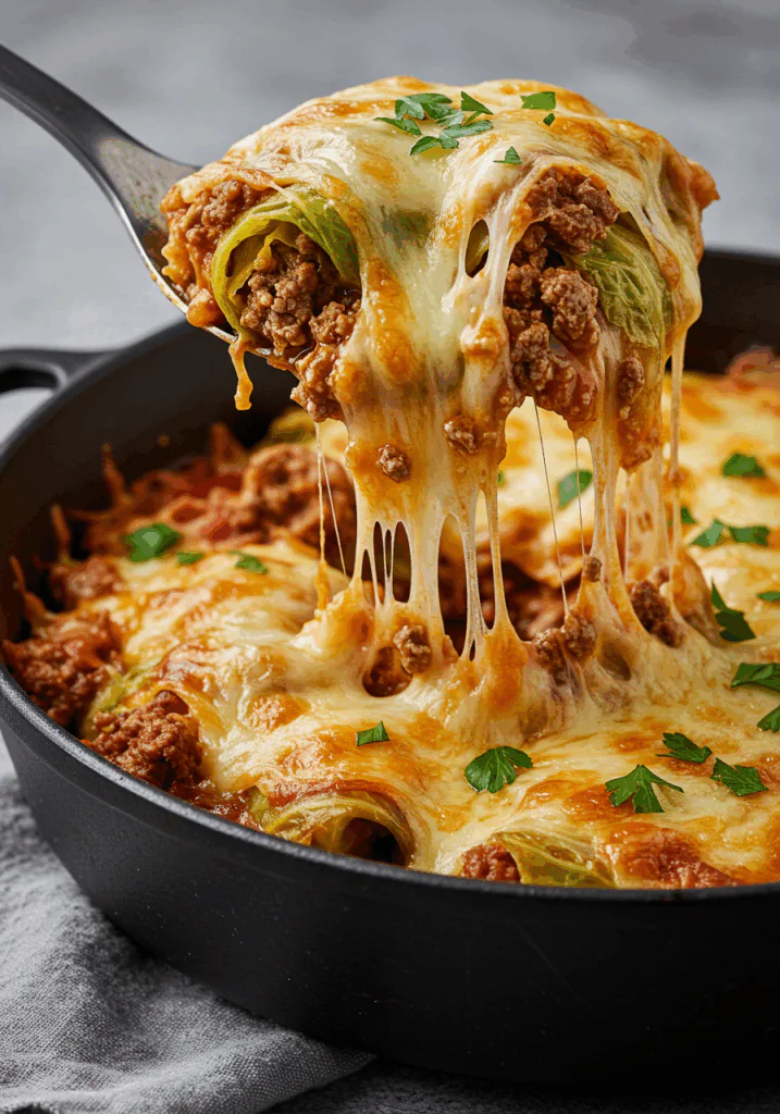 Italian Unstuffed Cabbage Roll Casserole