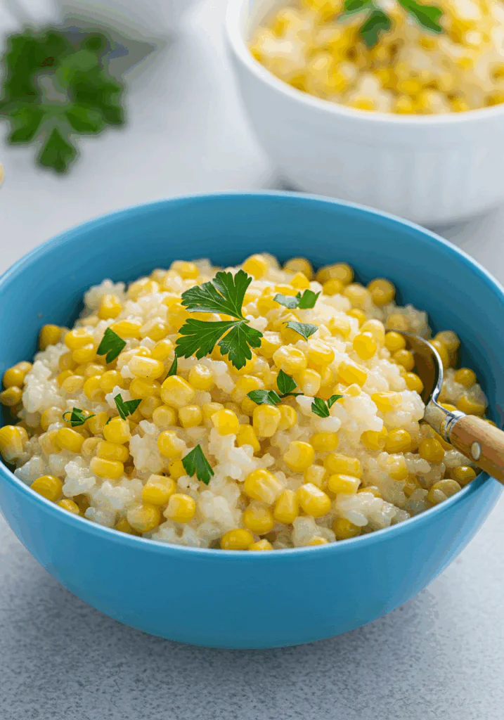 Hot buttered corn rice