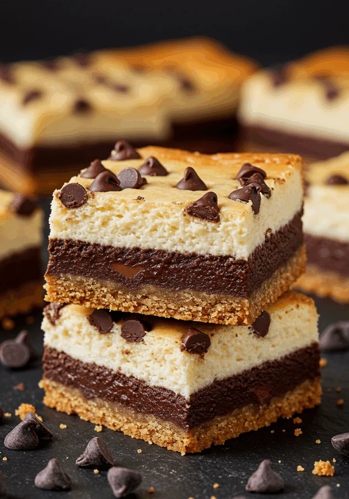 Chocolate Chip Cheesecake Bars