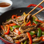 Pepper Steak with Bell Peppers and Onion