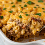 Mac and Cheese Meatloaf Casserole