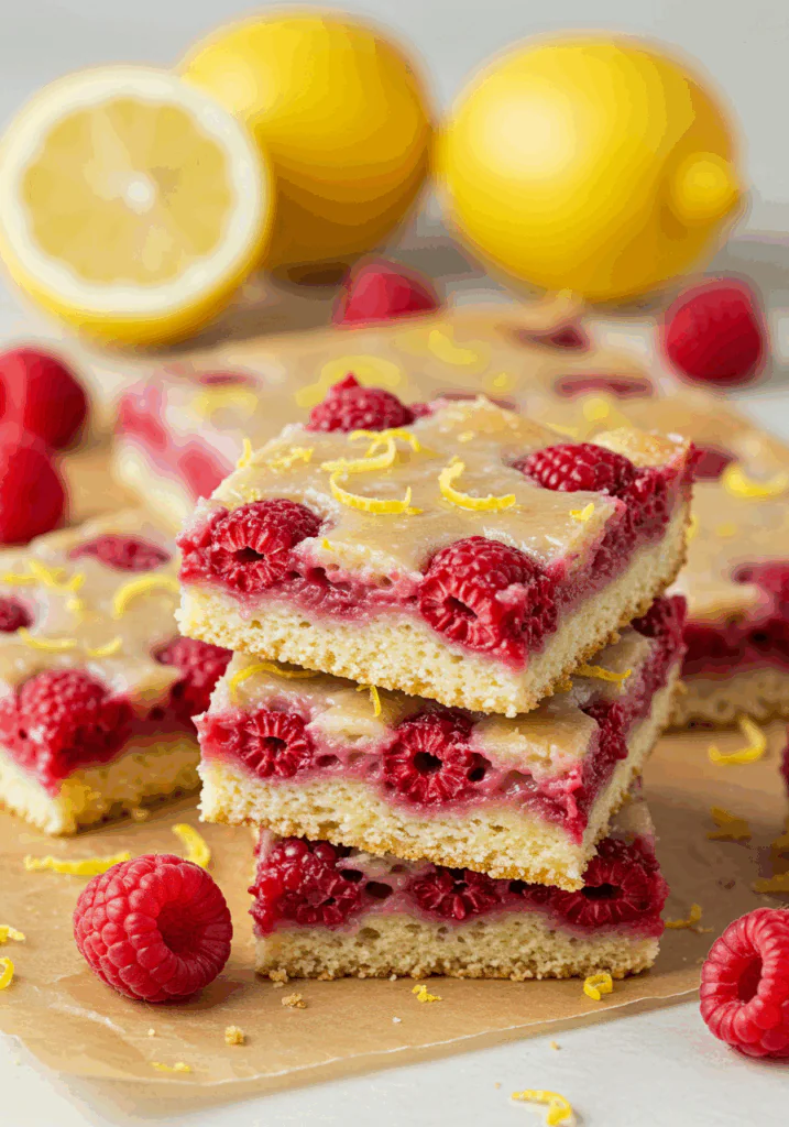 Tangy Raspberry Lemon Bars
