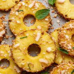 Fried Pineapple with Coconut Crust