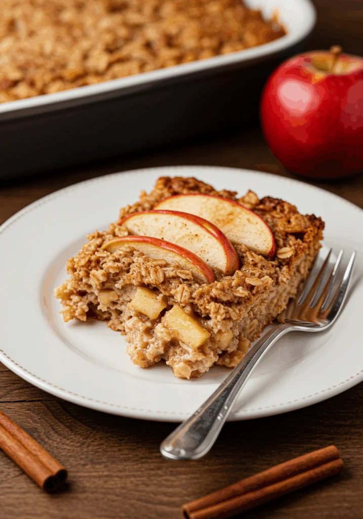 Amish-Style Apple and Cinnamon Baked Oatmeal