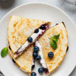 Blueberry Breakfast Quesadilla