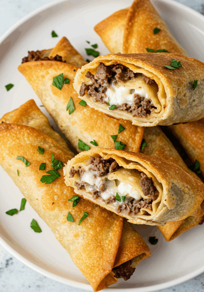 Keto Philly Cheesesteak Rolls
