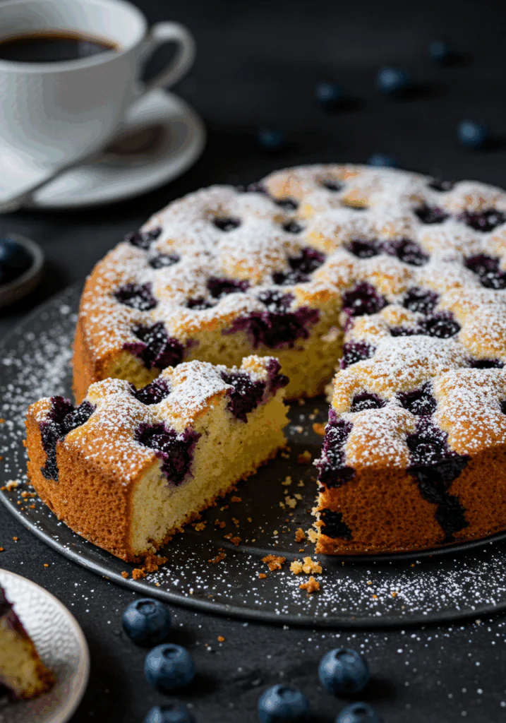 German Blueberry Cake (Blaubeerkuchen)