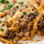 Philly Cheesesteak Pasta Bake