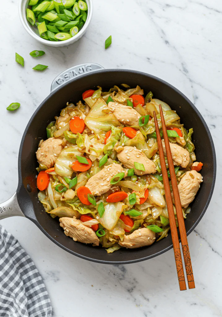 Chinese Chicken Cabbage Stir-Fry
