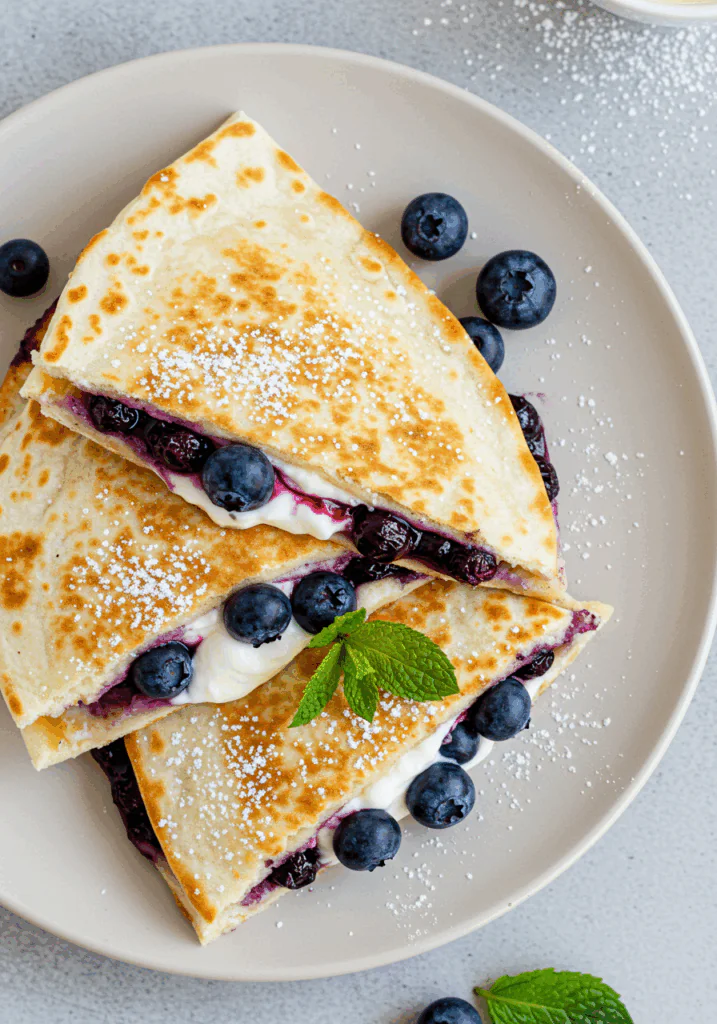 Blueberry Breakfast Quesadilla